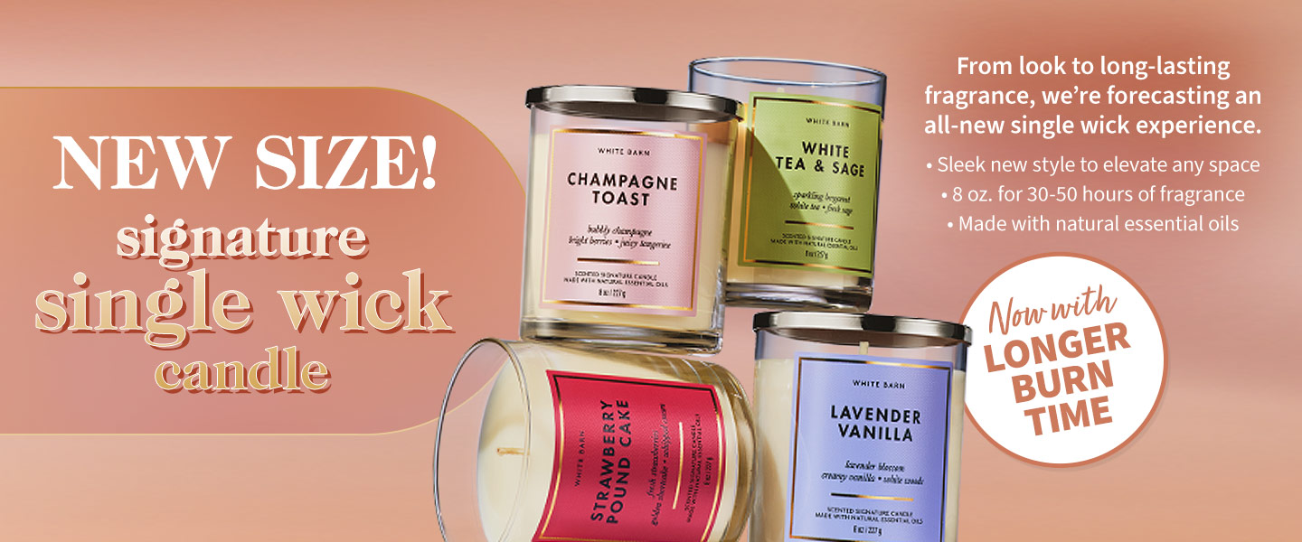1-wick candles - Bath & Body Works